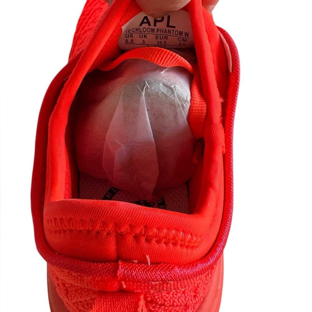 APL Techloom Phantom Running Sneaker Impulse Red Knit Slip On Size 5.5 - Picture 6 of 7
